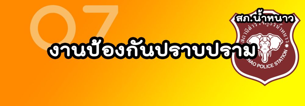 งานป้องกันปราบปราม